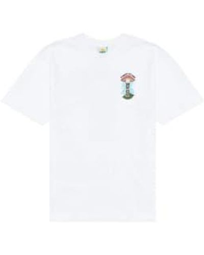Hikerdelic Camiseta montaña high ss en blanco