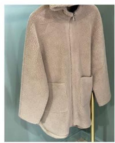 Lou Andrea "montreal" Sand -style Sheep Effect Coat M - Natural