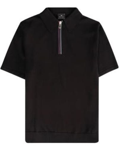 Paul Smith Sweate Short Sleeve Polo S - Black