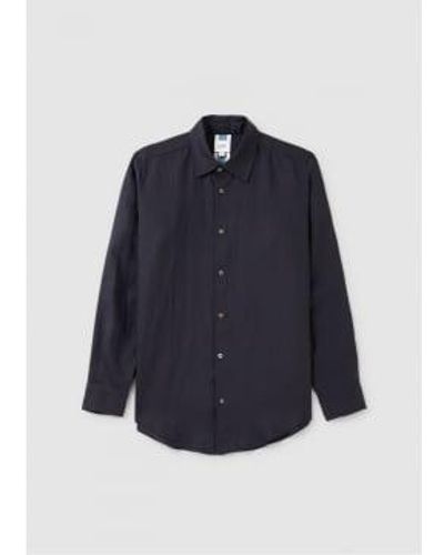 CHE Mens Linen Shirt In - Blu