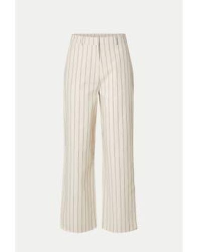 SELECTED Sandshell Hilda Wide Trousers Beige / 34 - White