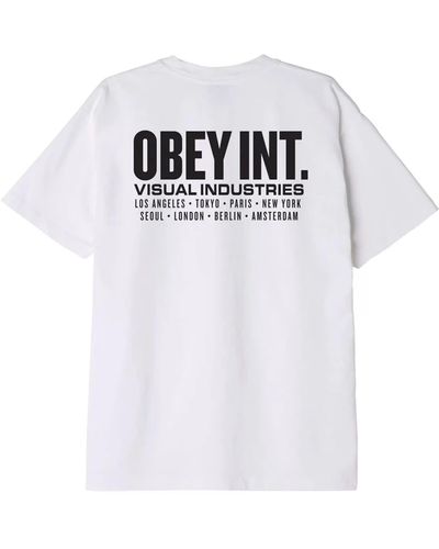 Obey Int. Visual Industies T-shirt - White