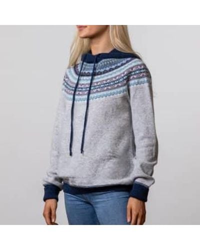 ERIBE Knitwear Pull à capuche alpine lambe à la gamme lambe - Gris
