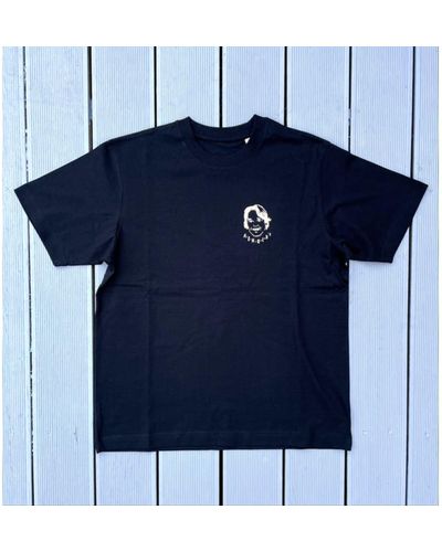 ARNOLD's Arnie T-shirt Black Heavyweight - Blue