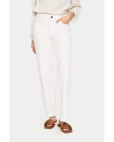 Saint Tropez Holly Jeans mit normalem Bein - Weiß