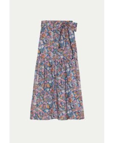 Apof Ciara Flower Betty Skirt - Blu