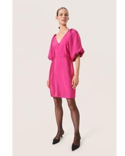 Soaked In Luxury Sljacinta Dress M - Pink