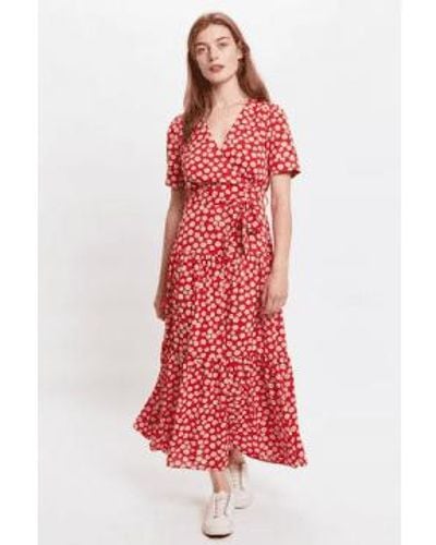 Lilac Rose Lilac Louche Emin Daisy Dancer Dress In Red - Rosso