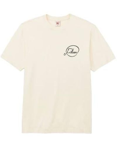 Filson Ss Pioneer Graphic T Shirt Stone Fishing Tourney - Neutro