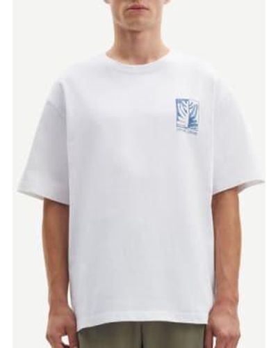 Samsøe & Samsøe Sawind Uni T Shirt Earth Beat - Bianco
