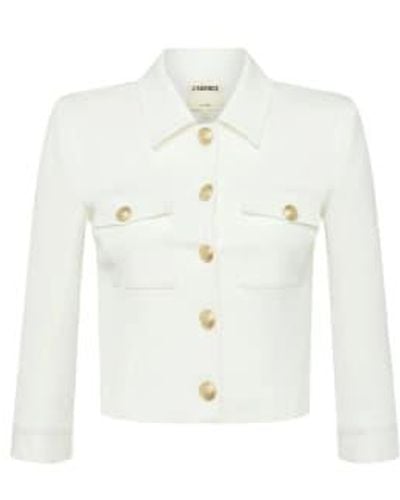 L'Agence Lagence Kumi Cropped Jacket - Bianco