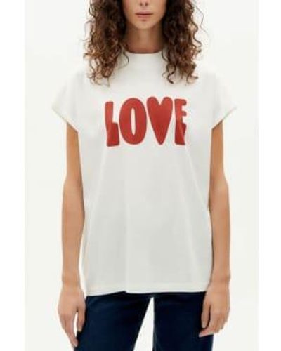 Thinking Mu T-shirt love volta - Blanc