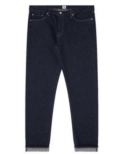 Edwin Regular tapered jeans rinsed - Azul