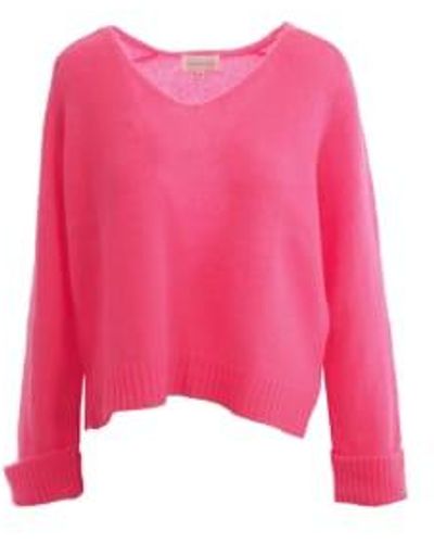Maison Anje Barizia V Neck Sweater - Rosa