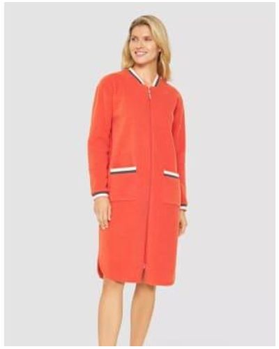 Féraud 3231312 con túnica naranja con cremallera - Rojo