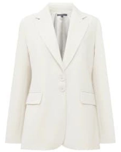 French Connection Everly Suiting Blazer Or Oyster - Bianco