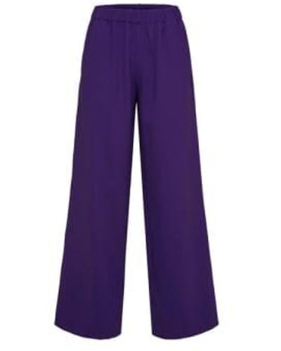 SELECTED Relaxed Trousers - Purple