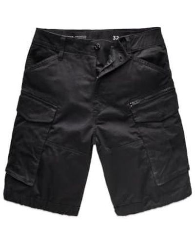 G-Star RAW Pantalones cortos carga relajados rovic zip negros