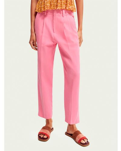 Scotch & Soda High Shooting Tailor Trousers - Pink