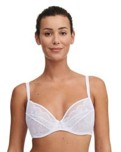 Chantelle 12N1 Midnight Flowers Covering Bra In - Bianco