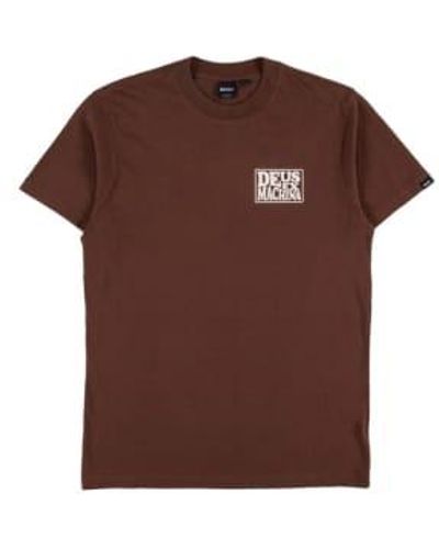 Deus Ex Machina Camiseta hombres DMF231002A Pot - Marrón