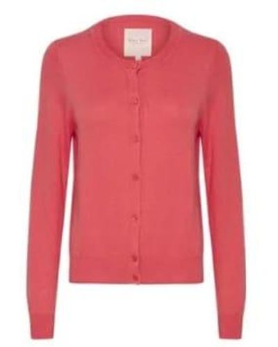 Part Two Tanisha Cardigan in Calypso Coral - Pink