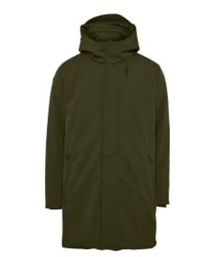 Knowledge Cotton 92373 Long Soft Shell Jacket Climate Shell Forrest Night - Vert