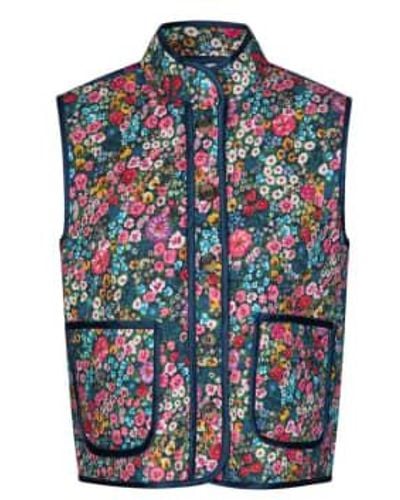 Lolly's Laundry Cairo Flower Print Vest - Blu