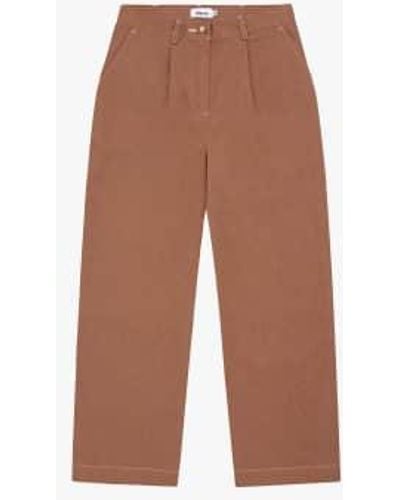 Diarte Cocosolo Denim Trousers In Caramel Cotton - Brown