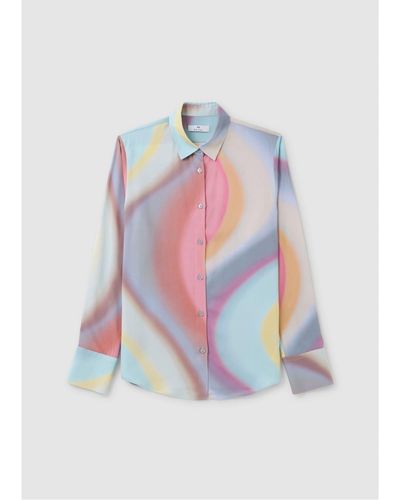PS by Paul Smith Ps S Pastel Swirl Shirt - White