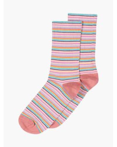 mpDenmark Ada Ankle Socks Canyon 40-42 - Multicolour