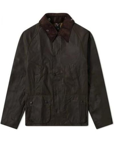 Barbour Classic Bedale Wax Jacket Oliva 36 - Black
