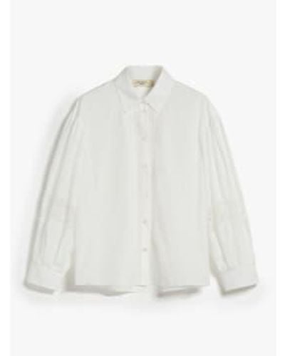Weekend by Maxmara Samuele Lace Detail Puff Sleeve Shirt 8 - White