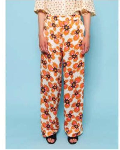 Stella Nova Orli Pants Gardeners Flowers 2 - Arancione