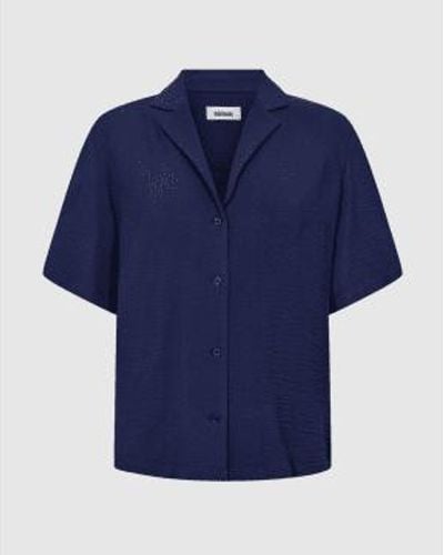 Minimum Karenlouise 3077 Shirt Medieval - Blu