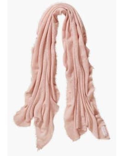 PUR SCHOEN Hand Felted Cashmere Soft Scarf Powder Stone Gift - Rosa