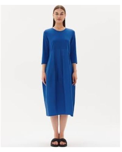 New Arrivals Tirelli Ovoid Combo Dress In Cerulean - Blu