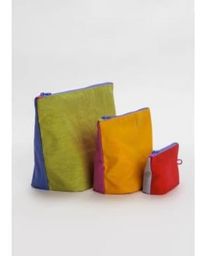 BAGGU Go Pouch Set Vacation Colorblock - Multicolour