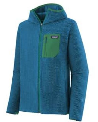 Patagonia R1 air full-zip hoody men's jersey shirt - Bleu
