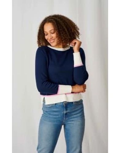Luella Tess Cotton Sweater, Various Colors One Size, Adult - Blue