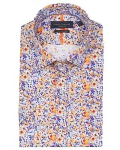 Guide London Dice print chemise à manches courtes - Bleu