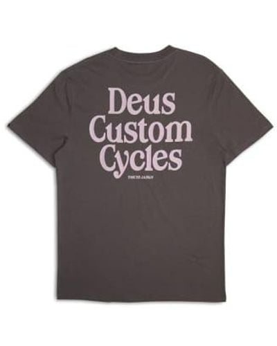 Deus Ex Machina Metro Short Sleeved T Shirt Anthracite - Grigio