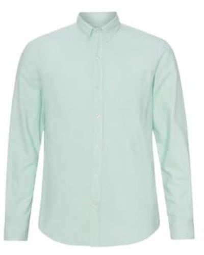 COLORFUL STANDARD Organic Button Down Oxford Shirt Light - Green