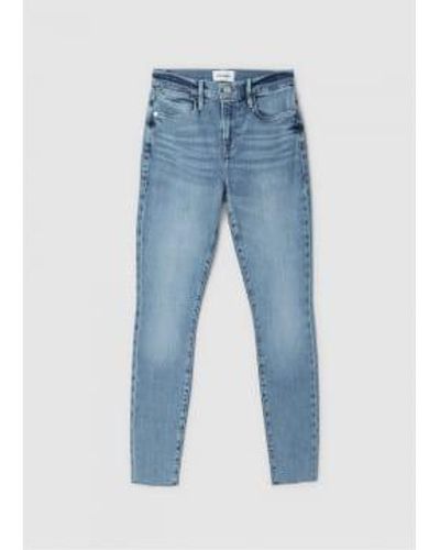 FRAME Womens Le High Skinny Raw After Jeans In Galeston - Blu