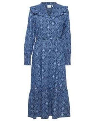 Atelier Rêve Irdarcey Dress Ikat Xs - Blue