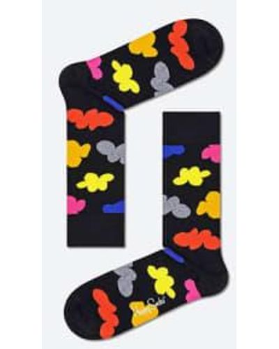 Happy Socks Chaussettes nuageuses - Noir