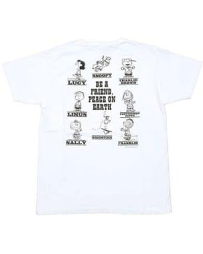 Buzz Rickson's Buzz Ricksons Peanuts Be A Friend T Shirt - Bianco