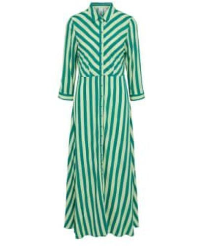 Y.A.S | Savanna Long Shirt Dress Quiet / Jelly Bean Xs - Green
