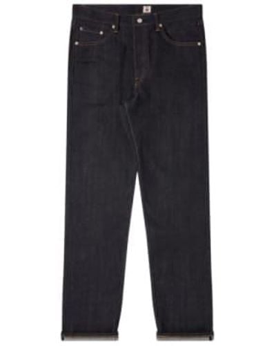 Edwin Loose Straight Unwashed Made - Blue