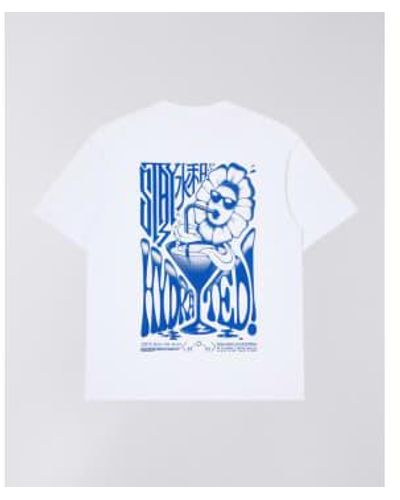 Edwin Camiseta hidratada mantenimiento - Azul